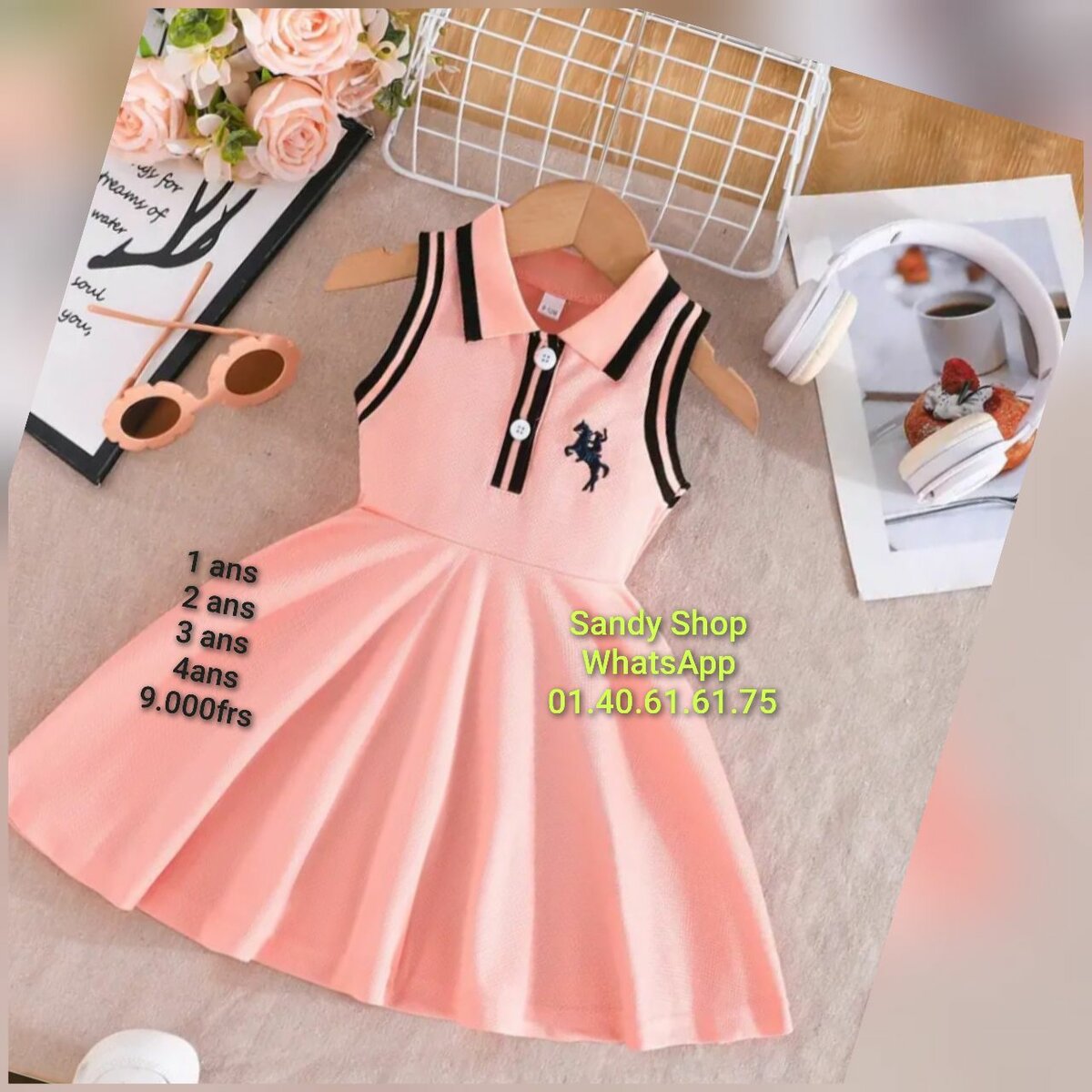 Robe polo enfant élégante