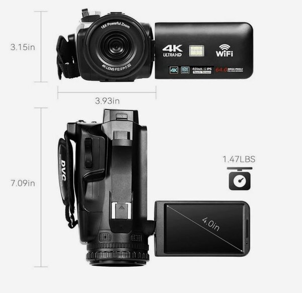 Caméra 4K Ultra HD WiFi