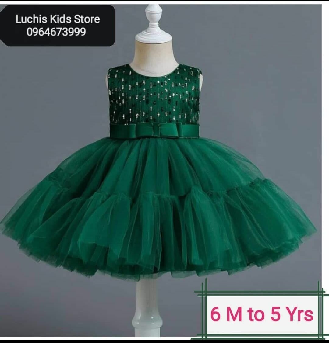 Flared babies party dress