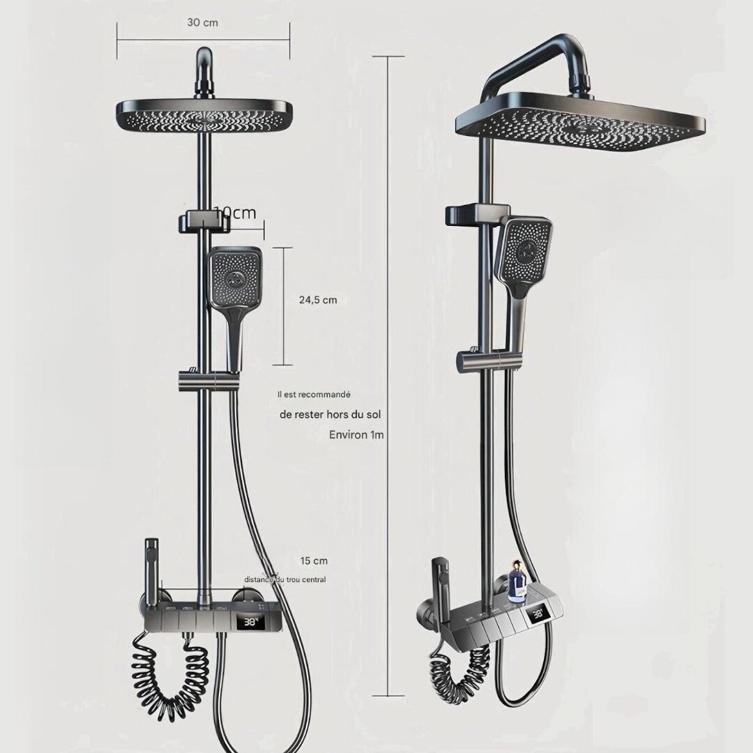 Ensemble de Douche Numérique