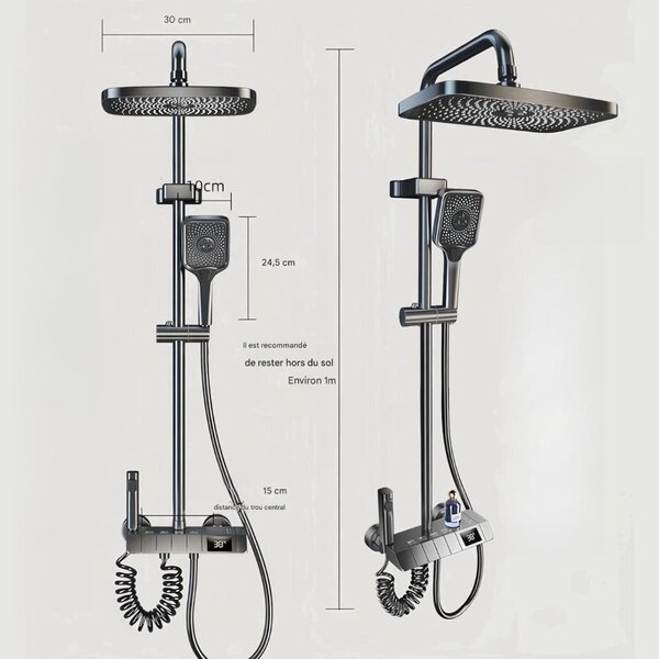 Ensemble de Douche Numérique