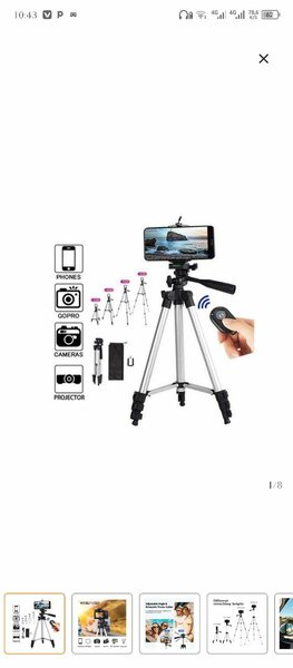 Trépied avec lumière LED