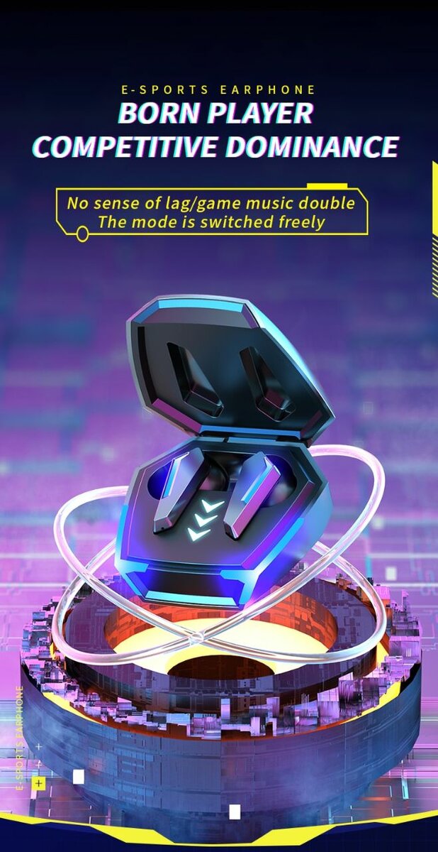 Écouteurs Gaming Bluetooth