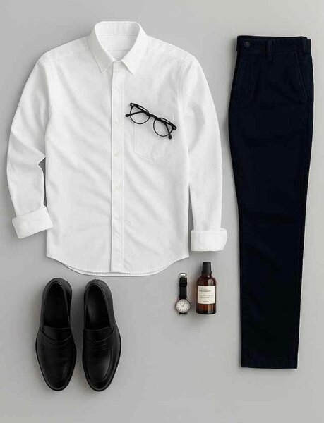 Ensemble Chemise Vert et Jeans