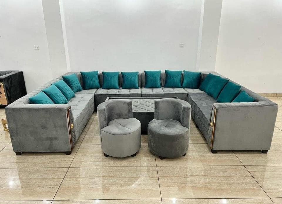 Set of beautiful soft home furniture