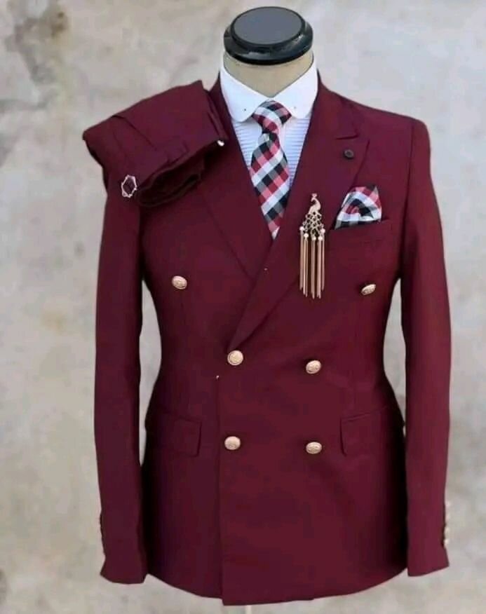 Veste élégante bordeaux homme