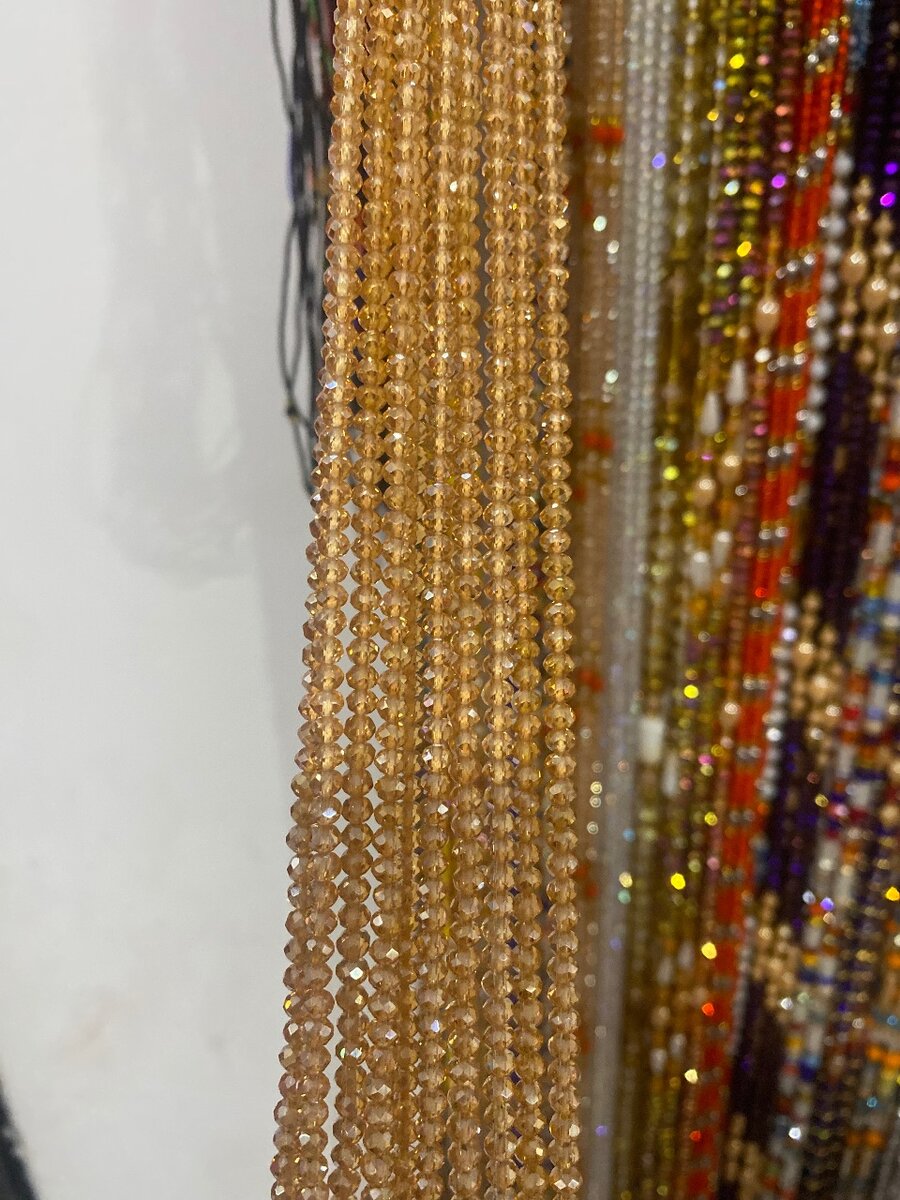 All crystals waist and stomach beads
