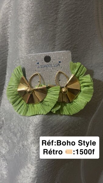 Boucle style BOHO retro