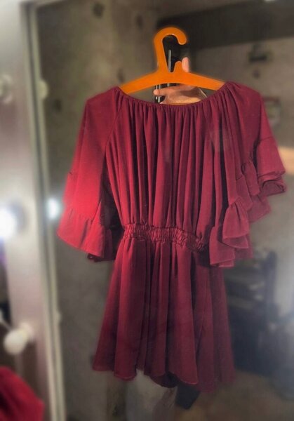 Стильный бордовый комбинезон!️