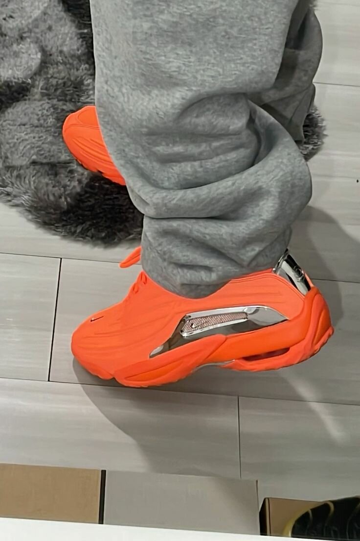 Sneakers vibrantes orange