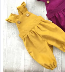 Children's overalls ( Fabric Linen)
