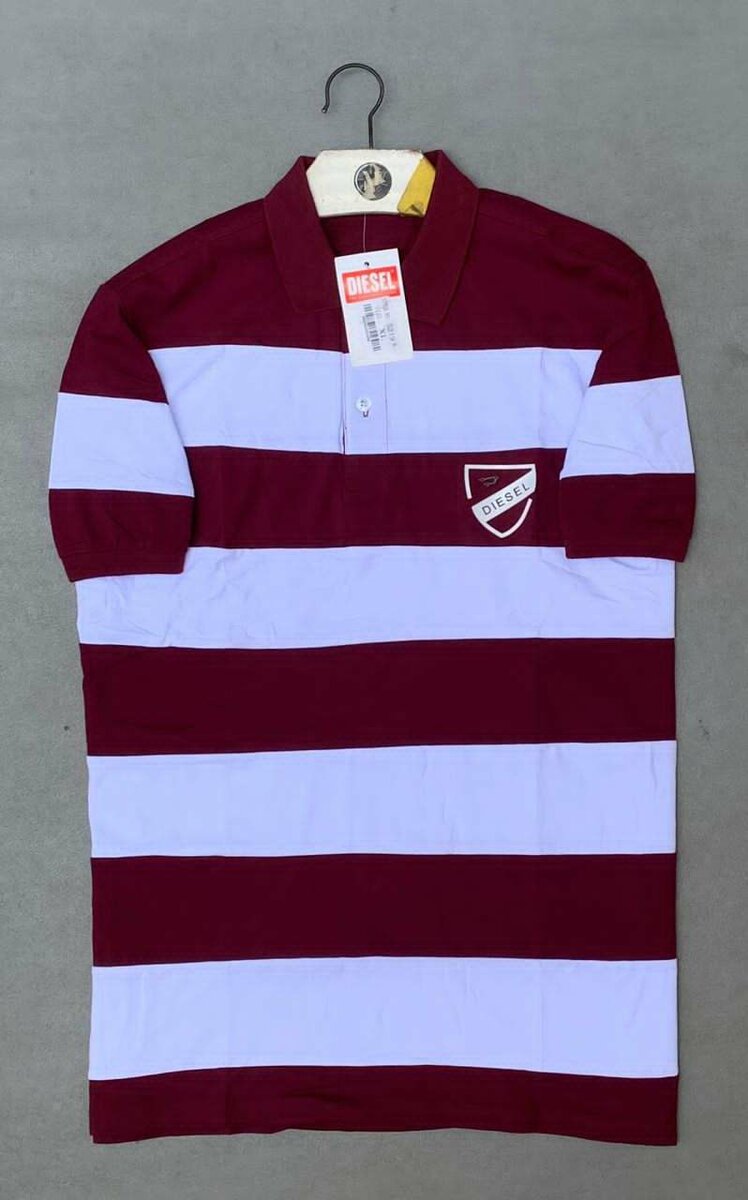 Polo homme rayé tendance