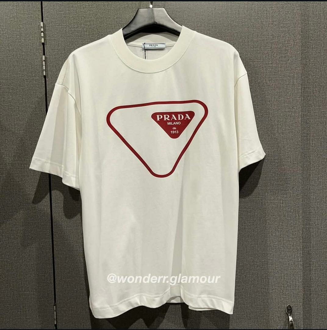 T-shirt Prada Homme Blanc