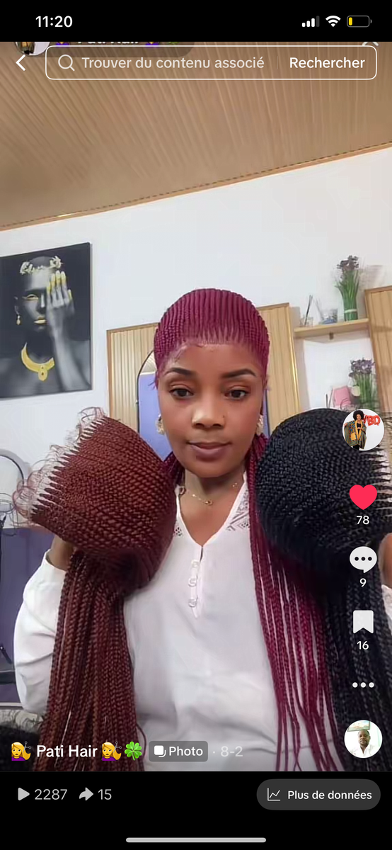 Extensions de cheveux tressés