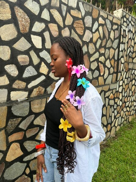 Pinces à cheveux fleuries