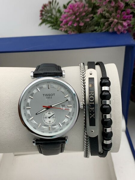 Genuine Tissot Leather watch and Bracelet