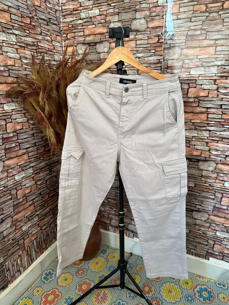 Pantalon cargo beige