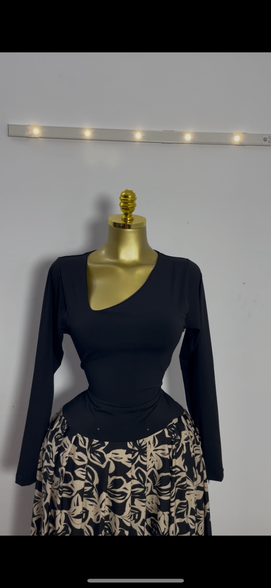 Robe élégante à manches longues