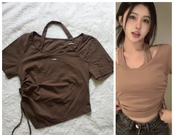 Salaula crop tops and tops