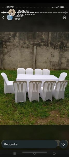 Housse de chaisse, nappe de ta