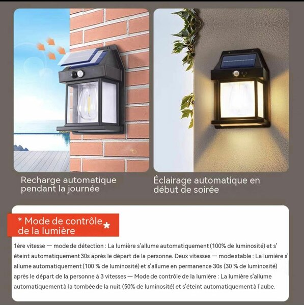 户外太阳能感应壁灯