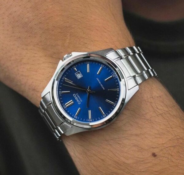 Montre homme acier bleue