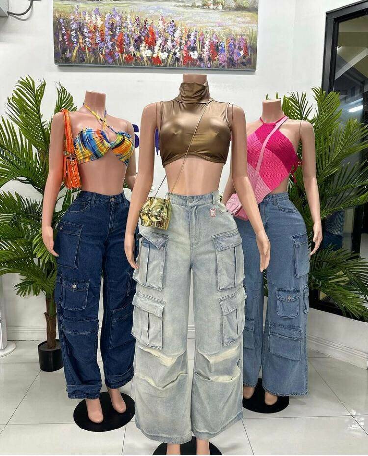 Pantalons cargo mode femme