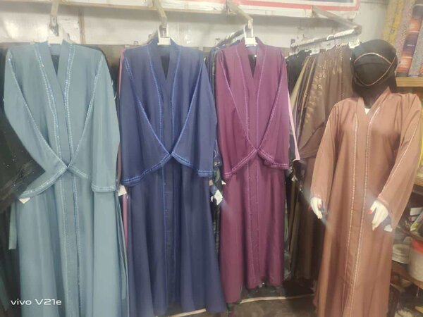 Nida fabric fine quality karhai Abaya