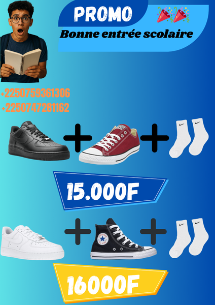 Pack Promo Chaussures + Chaussettes