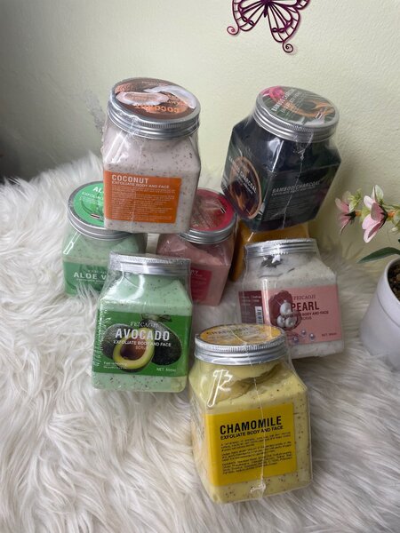 Face mask,body scrub,face ,sponge