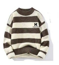 Beautiful and stylish men's warm striped sweater