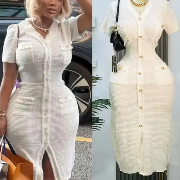 Robe élégante en maille pour femme