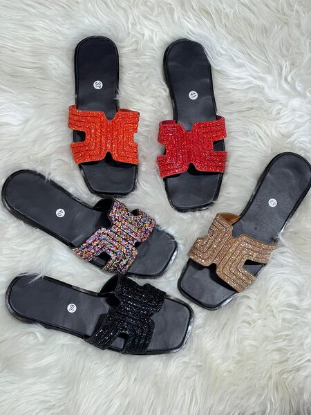 Sandales élégantes strass femme