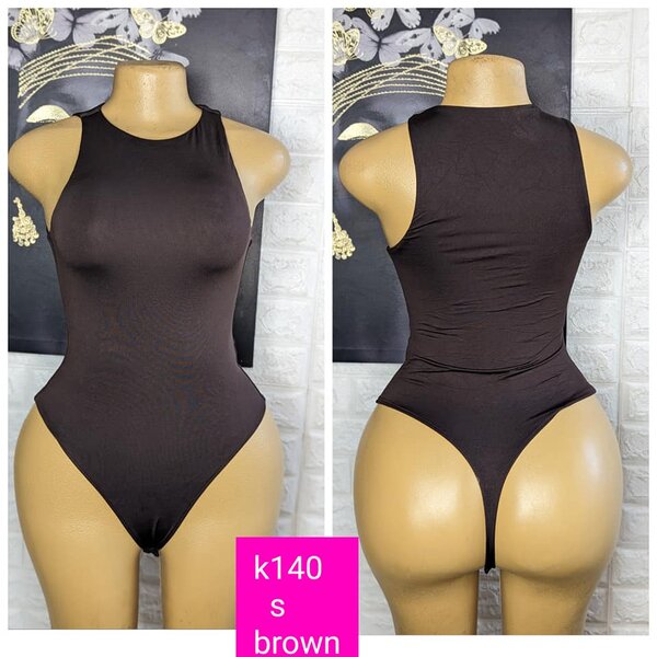 Beautiful and stylish women's bodysuit brown