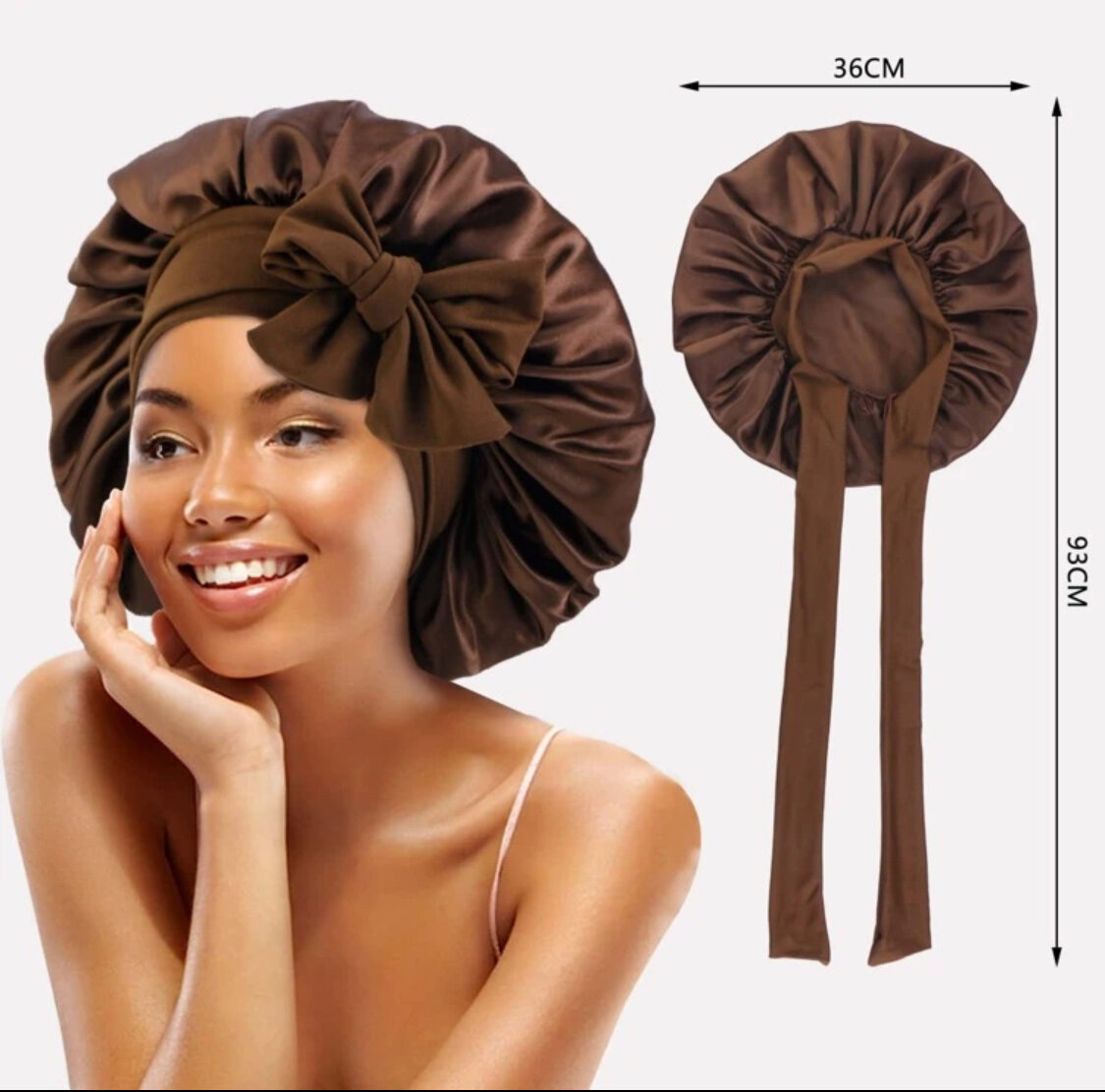 Bonnet de nuit en satin