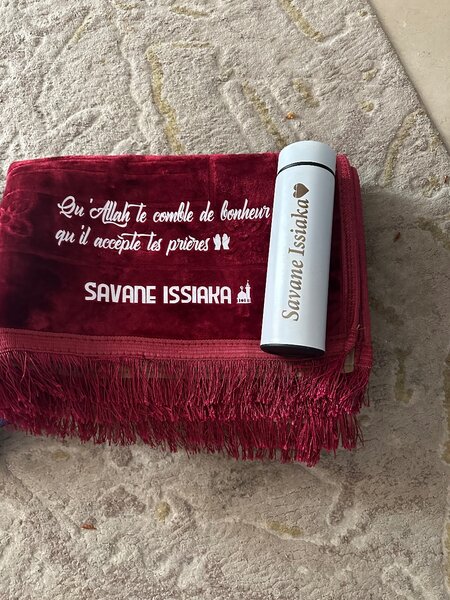 Tapis de prière personnalisé