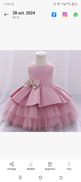 Robe de fête pour fille en tulle