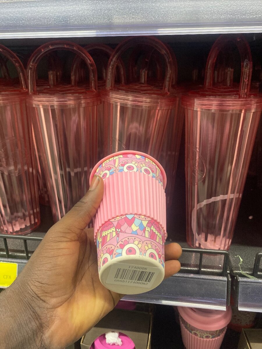 Tasse à café isotherme rose