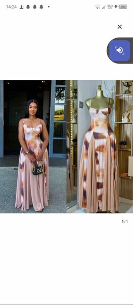 Robe longue imprimée élégante