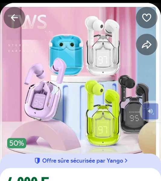 Écouteurs sans fil colorés TWS