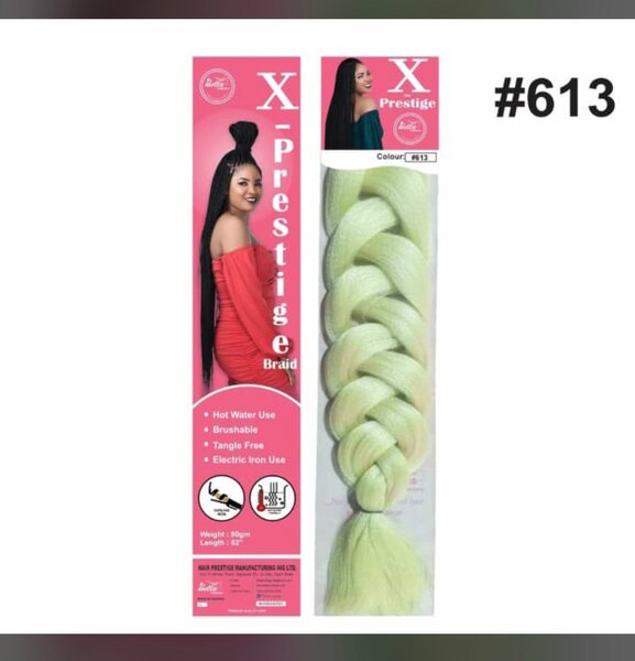 Extension cheveux tresse blond