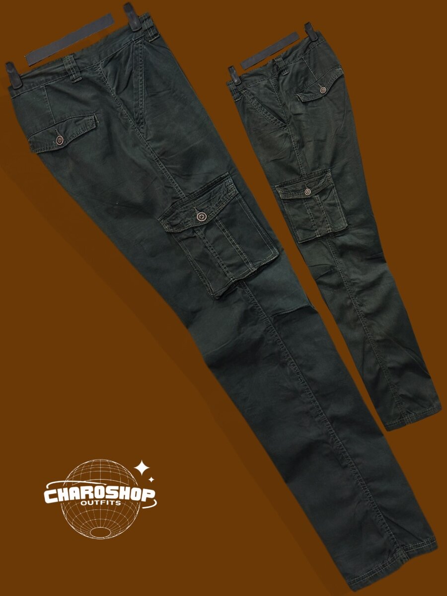 Pantalon Cargo Homme Vert