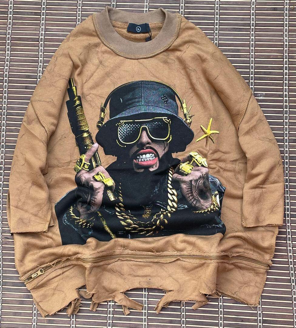 Sweatshirt avec Imprimé Hip-Hop