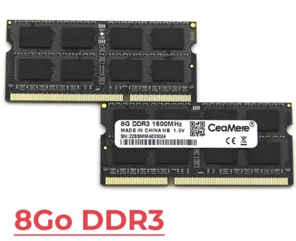 Module RAM 8Go DDR3 1600MHz