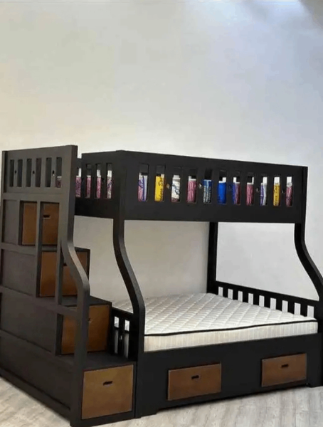 Lit superposé avec rangement