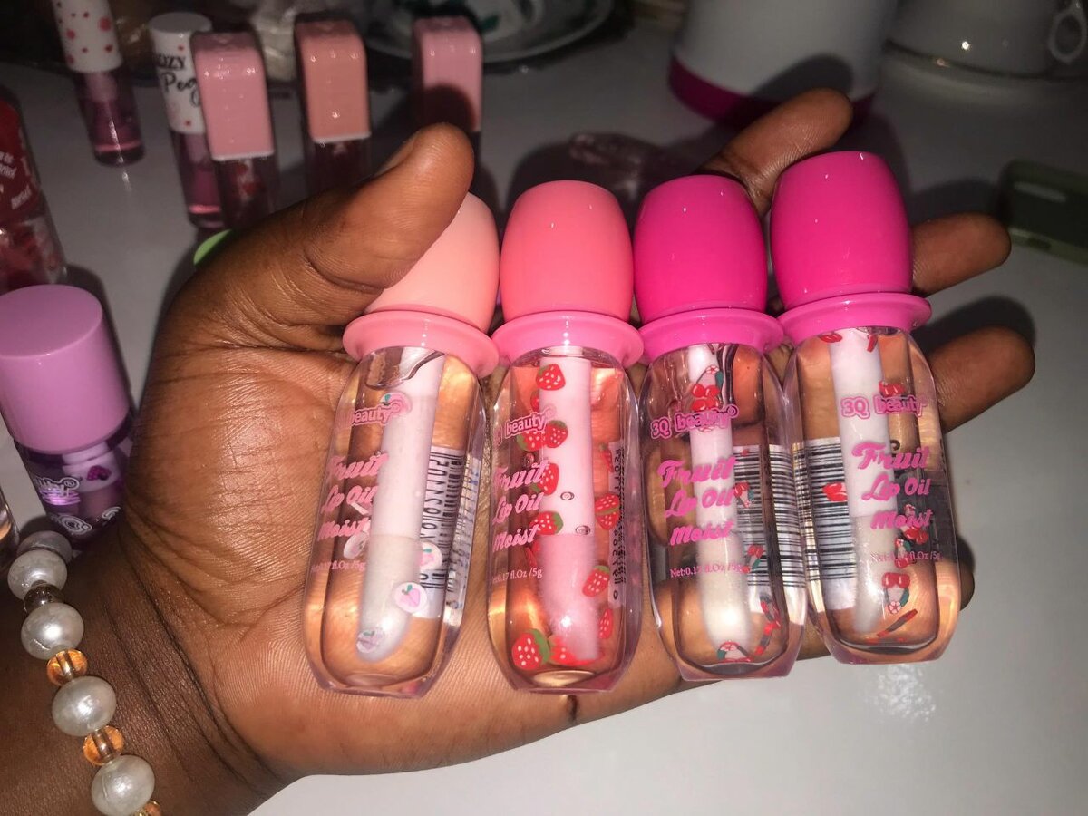 Ensemble d'huiles à lèvres fruitées