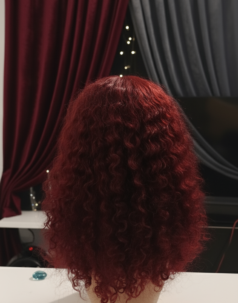 Deep wave virgin hair bordeaux