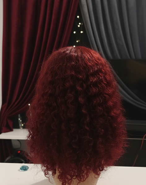 Deep wave virgin hair bordeaux