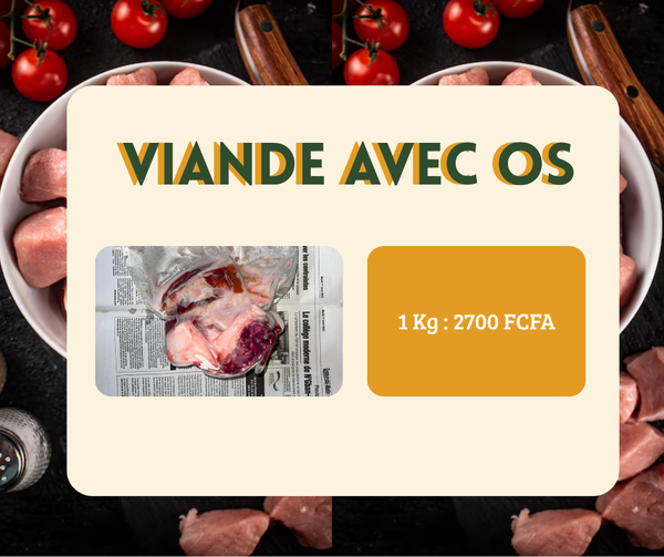 Viande avec Os - 1 Kg