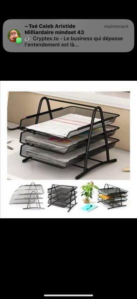 Organisateur de bureau à 4 étages